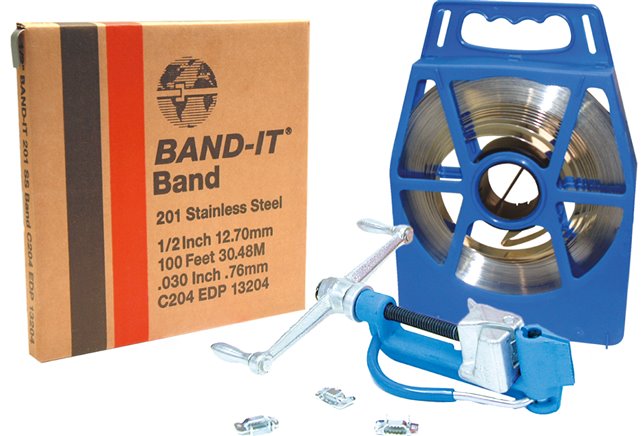 Band-It-201, 15,9 (5/8") mm, Band (30,5 m Kunststoff-Container)