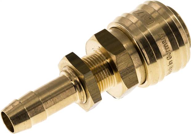 Schott-Schnellkupplung (NW7,2) 10mm Schlauch, Messing