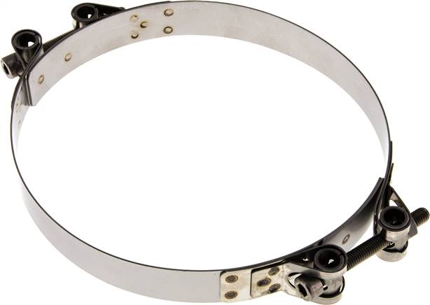 Gelenkbolzenschelle 2-teilig, 176 - 196 mm, 1.4301 (W4)