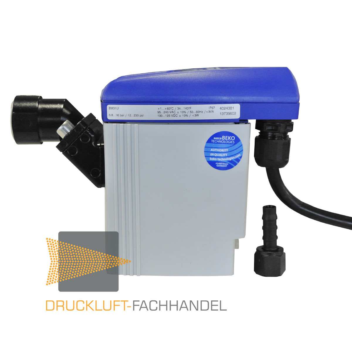 BEKO Kondensatableiter BEKOMAT 31 U bis 2,5 m³/min Kompressorleistung mit Anschlusskabel 4033054