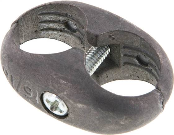 Doppelschlauchklemme für Gas-/ Sauerstoffschlauch 16mm, Metall