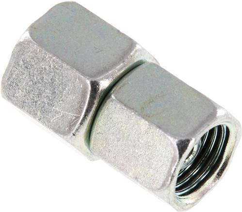 Gerader Verbinder 8 S-6 S, Stahl verzinkt, mit Dichtkegel und O-Ring