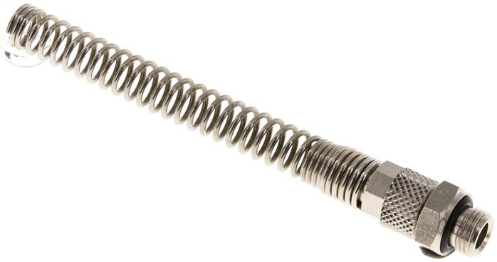 Gerade Verschraubung G 1/8"-6x4mm mit Knickschutz