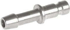 Kupplungsstecker (NW2,7) 3mm Schlauch, 1.4404