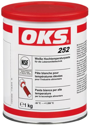 OKS 252 - Weiße Hochtemperaturpaste, 1 kg Dose