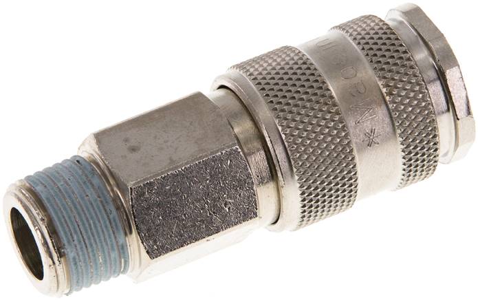 Schnellkupplung (ARO/ORION) R 3/8"(AG), Kugelverriegelung, NW 5,5