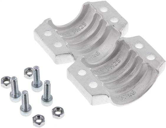 Klemmschalen 43 - 46mm, Aluminium, EN14420-3 (DIN2817)