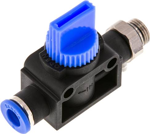 3/2-Wege-Absperrventil G 1/8"-6mm, Schlauchseite entlüftend