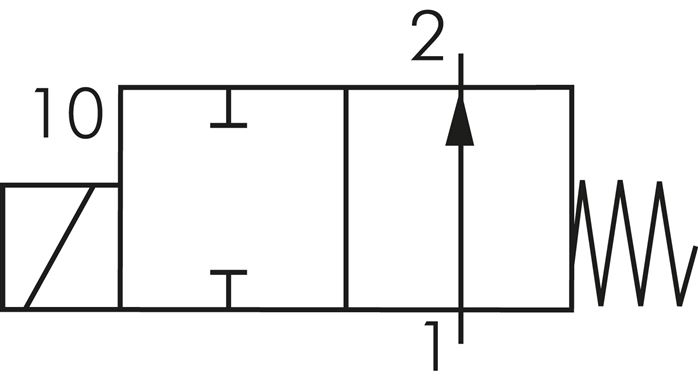 Hohlschrauben-Magnetventil G 1/8"-6, 2/2-Wege, 230 V AC (NO)