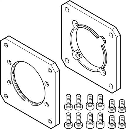 FESTO EAMF-A-62B-80G (2116672) Motorflansch