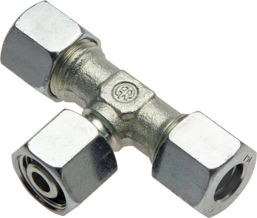Einstellb. T-Schneidringverschraubung 10 L (M16x1,5), Stahl verzinkt