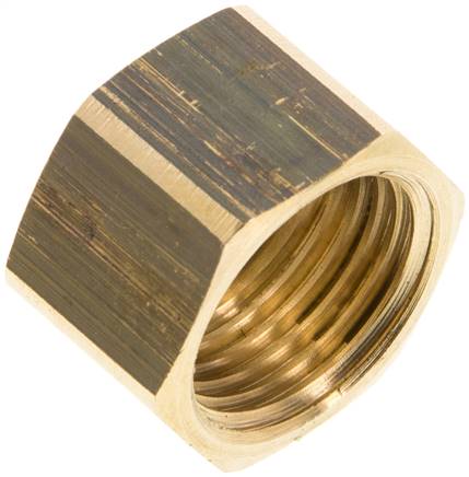 Überwurfmutter Messing, G 1/2", 6 / 9 / 13 mm Typ UM 12 MS K