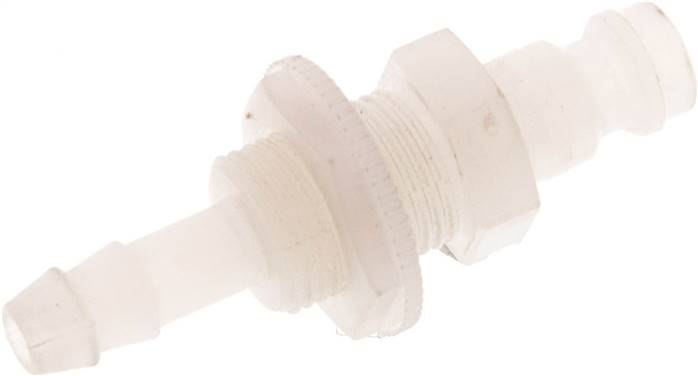 Schott-Kupplungsstecker (NW5) 6 (1/4")mm Schlauch, PVDF