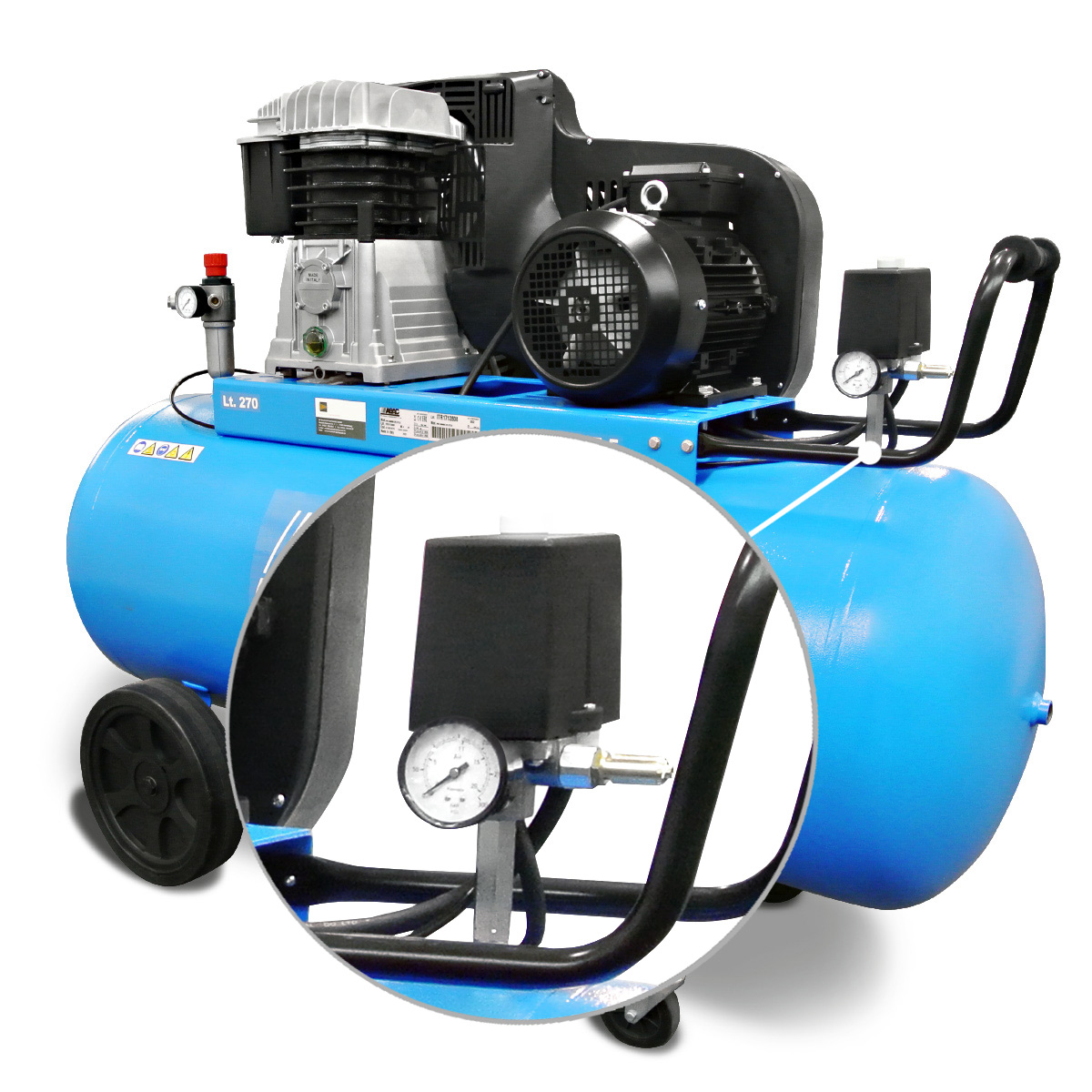 ABAC Kompressor PRO B5900B 270 CT5,5 – Der mobile Werkstattprofi!