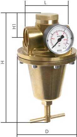 Hochdruck-Druckregler G 1" 0,5 - 6 bar