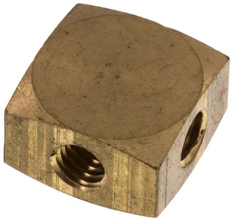 Kreuz-Verteiler 4 x M 5,Messing