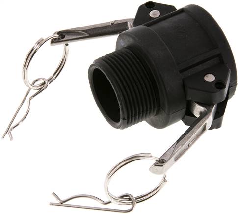 Kamlock-Kupplung (B) R 1-1/4"(AG), Polypropylen