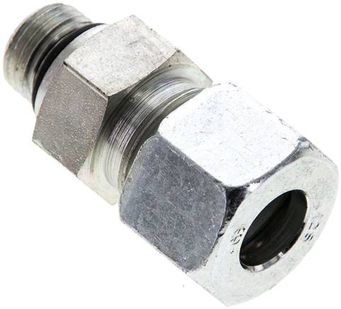 Gerade Schneidringverschr. UNF 9/16"-18-12 S (M20x1,5), Stahl verzinkt