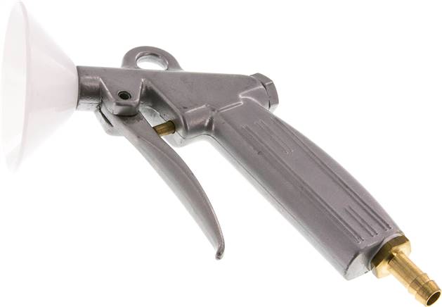 Alu Ausblaspistole mit Kurzdüse Ø 1,5 und Schutzschild 9 mm
