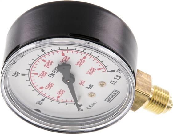 Manometer senkrecht (ST/Ms), 63mm, 0 - 250 bar, G 1/4"