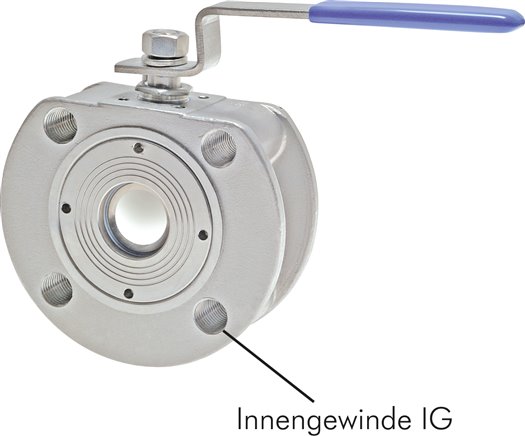 Kompakt-Flanschkugelhahn Eco-Line, Edelstahl, DN100-PN40 (DIN/EN)
