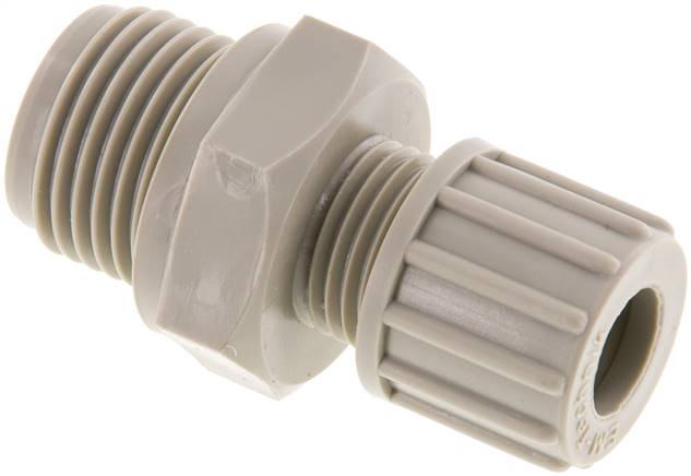 Gerade Verschraubung G 1/2"-10x8mm, Polypropylen
