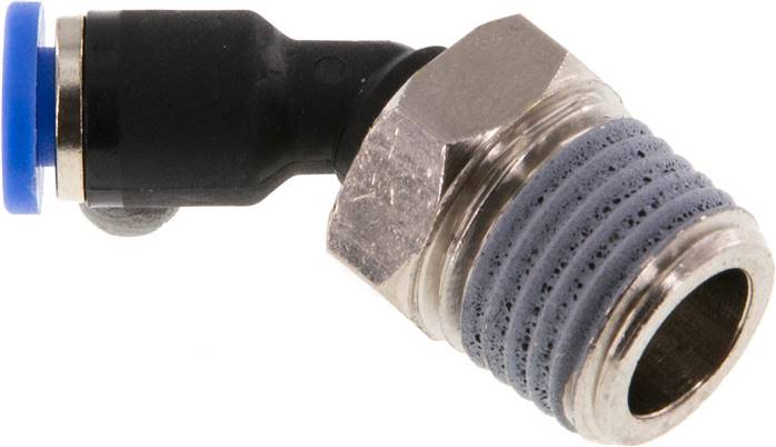 45°-Steckanschluss R 1/4"-4mm, IQS-Standard