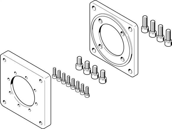 FESTO EAMF-A-77B-120G-S1 (2449380) Motorflansch