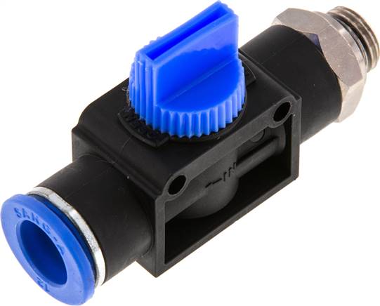 3/2-Wege-Absperrventil G 1/4"-12mm, Schlauchseite entlüftend