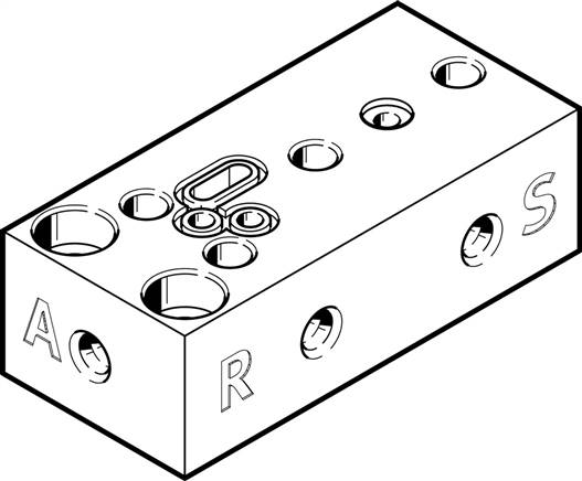 FESTO VABS-P12-S-M5-P3 (8068637) Anschlussplatte