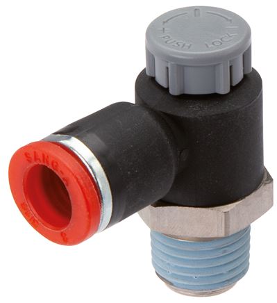Kompakt-Drosselventil R 3/8"-6mm,zuluftregelnd