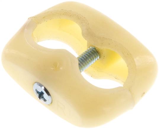 Doppelschlauchklemme für Gas-/ Sauerstoffschlauch 13mm, Kunststoff