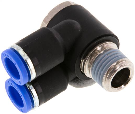 Y-Winkel-Steckanschluss R 1/4"x8mm, IQS-Standard, mit Außensechskant