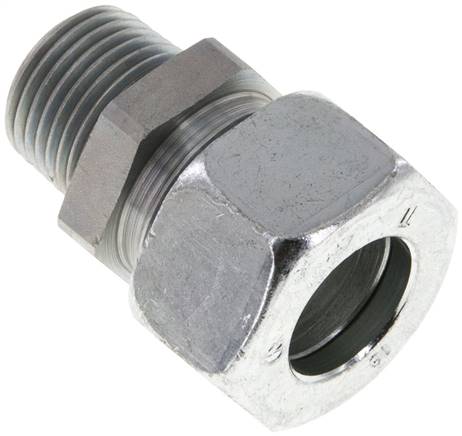 Gerade Schneidringverschr. R 1/2"-18 L (M26x1,5), Stahl verzinkt