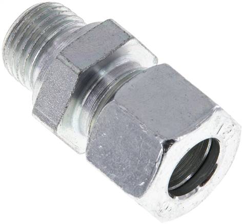 Gerade Schneidringverschr. M 16x1,5-12 L (M18x1,5), Stahl verzinkt