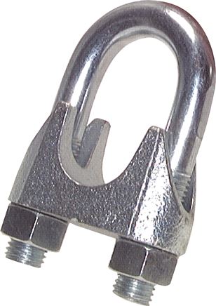 Drahtseilklemme f. 14,0mm Seil, M 10, B=25, Stahl verzinkt