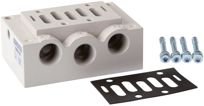 Anschlussplatte ISO 5599-1 Größe 2, G 3/4"