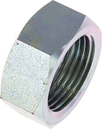 Überwurfmutter DN20, G 1", Bohrung 24,0mm, Stahl verz