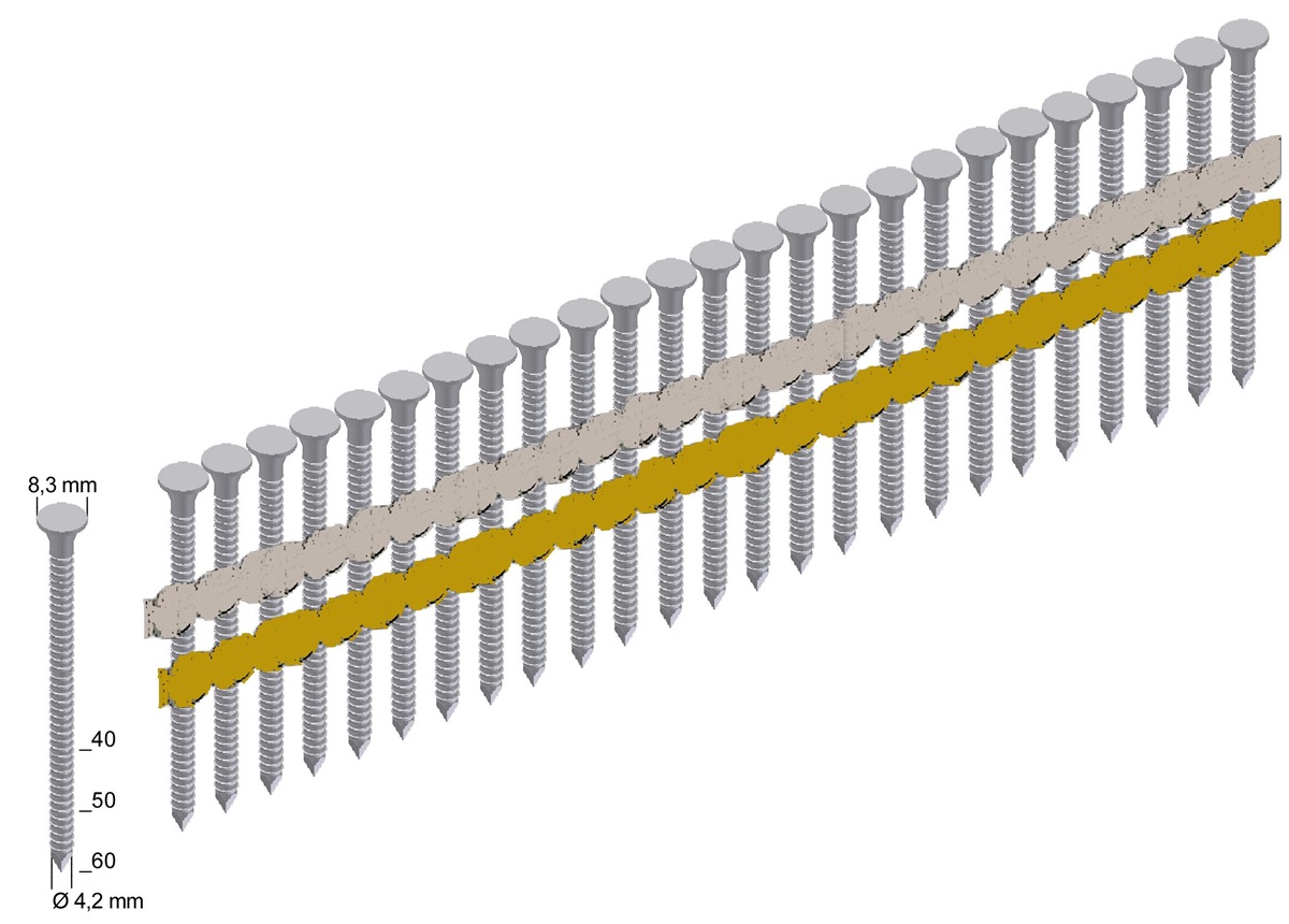 AKTION Prebena Druckluft-Ankernagler ST2-ANK50 + 2000 Ankernägel ANK40/50KRI-BOX