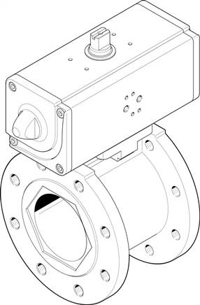 FESTO VZBC-80-FF-16-22-F07-V4V4T-PP180-R-90-C (1913373) Kugelhahn-Antriebseinheit