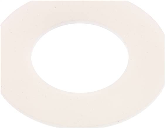 Flanschdichtung DN 40, 49 x 92 x 3mm, Silikon