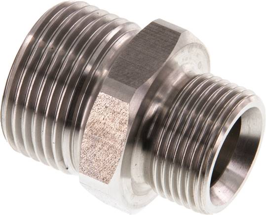 Doppelnippel G 1"-G 3/4", 1.4571