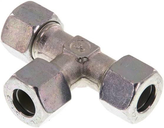T-Schneidringverschraubung 12 L (M18x1,5), Stahl verzinkt