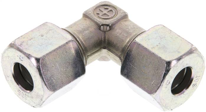 Winkel-Schneidringverschraubung 10 S (M18x1,5), Stahl verzinkt