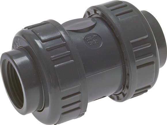 Rückschlagventil, PVC-U / FKM, Rp 1-1/2"