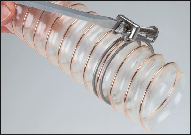 Drahtschlauchschelle 22 - 25mm, Stahl verzinkt