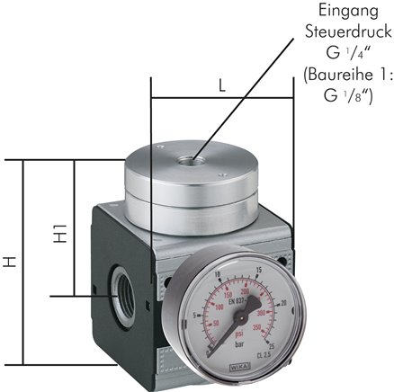 MULTIFIX Druckregler (Volumenbooster), G 1", Multifix 4