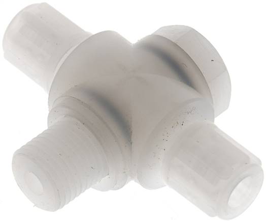 T-Verschraubung G 1/4"-6x4mm, PVDF, Hohlschraube