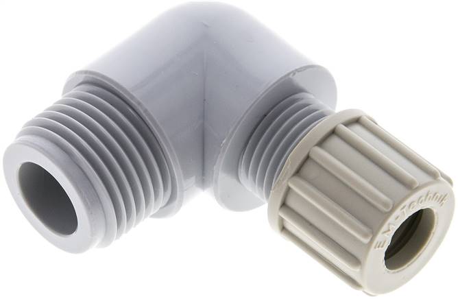Winkel-Verschraubung G 1/2"-10x8mm, PA