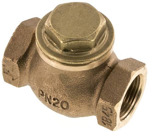 Rückschlagventil (schwer), G 3/4", PN 20, Rotguss